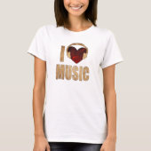 I Liebe Music T - Shirt (Vorderseite)