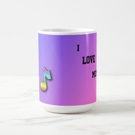 I Liebe Music Tasse (Mittel)