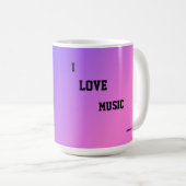 I Liebe Music Tasse (VorderseiteRechts)