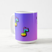 I Liebe Music Tasse (Vorderseite Links)