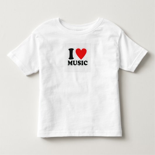 I Liebe Music Toddler T-Shirt - Tiny Rockstar Vibe (Vorderseite)