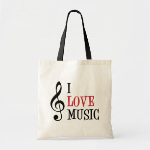 I Liebe Music Totasche Tragetasche