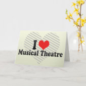 I Liebe Musical Theater Karte (Gelbe Blume)