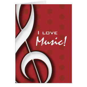 I Liebe-Musik-Karte