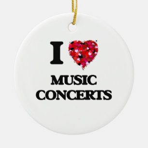 I Liebe-Musik-Konzerte Keramikornament