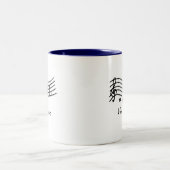 I Liebe Musik, Noten auf großformatigen Tasse (Mittel)