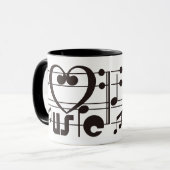 I LIEBE-MUSIK TASSE (Vorderseite Links)