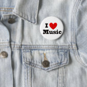 I Liebe-Musik und Herz Button (Beispiel)
