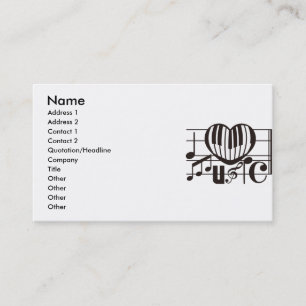 I LIEBE-MUSIK VISITENKARTE