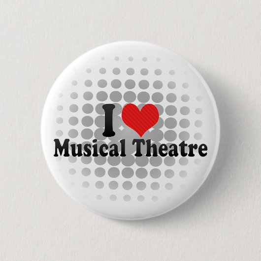 I Liebe-musikalisches Theater Button (Vorderseite)