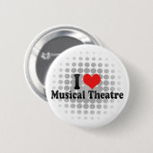 I Liebe-musikalisches Theater Button (Vorne & Hinten)