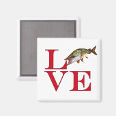 I Liebe Muskie Magnet (Vorderseite/Rückseite)