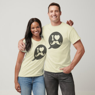 I Liebe Mustache - Blase T-Shirt