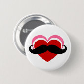 I LIEBE MUSTACHE BUTTON (Vorne & Hinten)