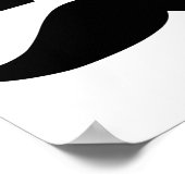 I Liebe Mustache Poster (Ecke)