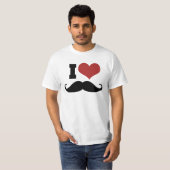 I Liebe Mustache T-Shirt (Vorne ganz)