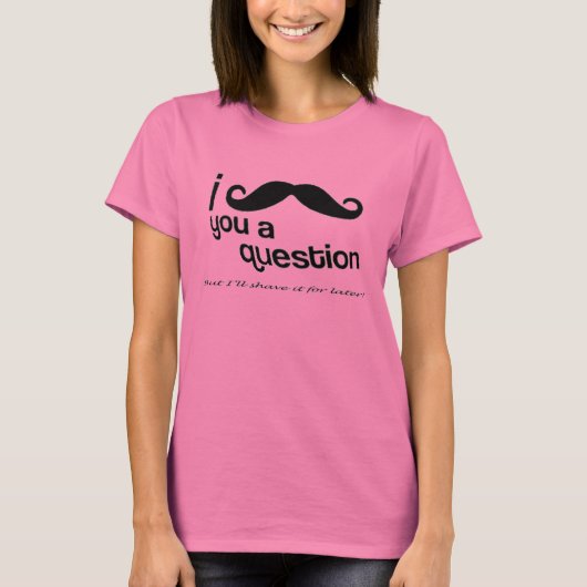 I Liebe Mustaches T-Shirt (Vorderseite)