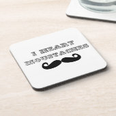 I Liebe Mustaches Untersetzer Set (Linke Seite)