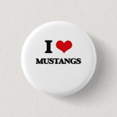 I Liebe-Mustangs Button (Vorderseite)