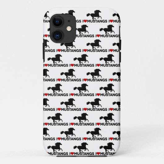 I Liebe-Mustangs - iPhone Fall Case-Mate iPhone Hülle (Rückseite)