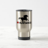 I Liebe-Mustangs Reisebecher (Mittel)