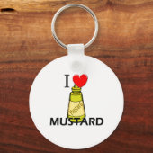 I Liebe Mustard Schlüsselanhänger (Vorderseite)