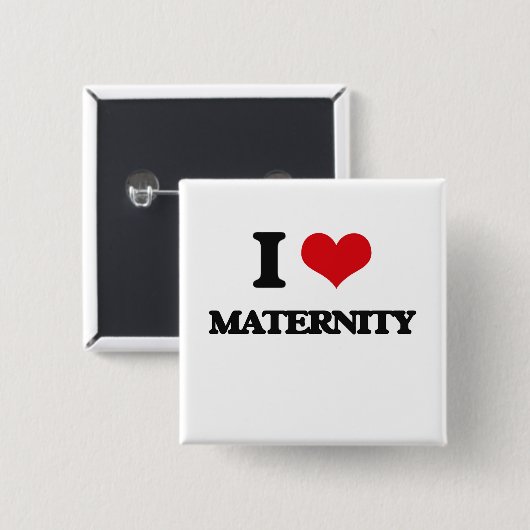 I Liebe-Mutterschaft Button (Vorne & Hinten)