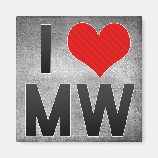 I Liebe MW Magnet (Vorne)