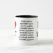 I Liebe MwSt - dreiseitige MwSt-Tasse Tasse (Zentrum)