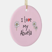 I Liebe My Abuela Foto Keramik Ornament (Rechts)