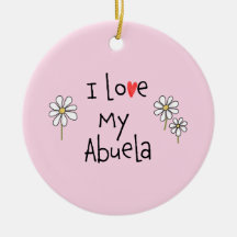 I Liebe My Abuela Foto Keramik Ornament