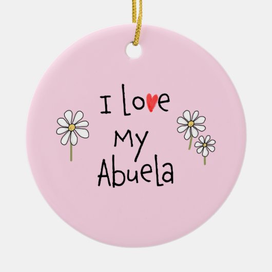 I Liebe My Abuela Foto Keramik Ornament (Vorne)