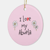 I Liebe My Abuela Foto Keramik Ornament (Links)