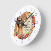 I Liebe My Airedale Runde Wanduhr (Winkel)
