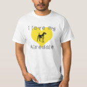 i Liebe my Airedale T-Shirt (Vorderseite)