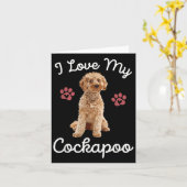 I Liebe My Apoo Dog Mama Funny Quote Hausbesitzer  Karte (Gelbe Blume)