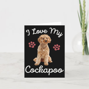 I Liebe My Apoo Dog Mama Funny Quote Hausbesitzer Karte