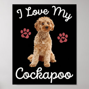 I Liebe My Apoo Dog Mama Funny Quote Hausbesitzer Poster