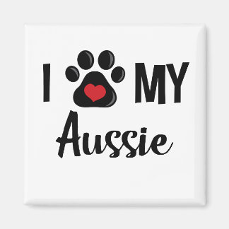 I Liebe My Aussie Magnet
