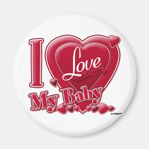 I Liebe My Baby red - heart Magnet