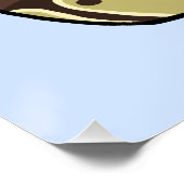 "I Liebe My Ball Python" Niedliche Schlange Zeichn Poster (Ecke)