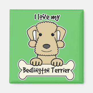 I Liebe My Bedlington Terrier Magnet