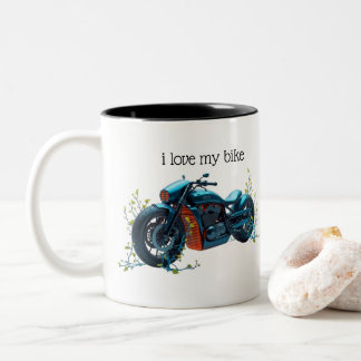 I Liebe My Bike: Zukunftsorientiertes Motorrad-Tas Zweifarbige Tasse