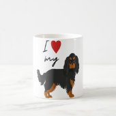I Liebe My Black & Tan Cavalier King Charles Spani Kaffeetasse (Mittel)