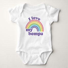 I Liebe My Bompa - Niedlicher Regenbogen Baby Strampler