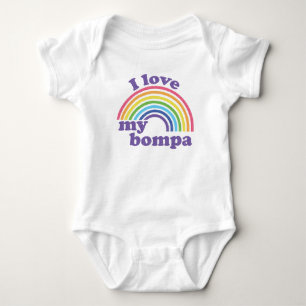 I Liebe My Bompa - Niedlicher Regenbogen Baby Strampler