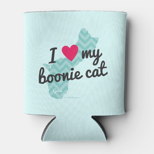 I Liebe My Boonie Cat Blue) Dosenkühler (Vorderseite)