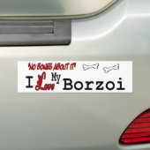 I Liebe My Borzoi Autoaufkleber (Auf Auto)