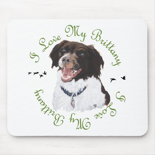 I Liebe My Brittany Mousepad (Vorne)