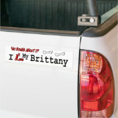 I Liebe My Brittany Spaniel Autoaufkleber (Auf Lkw)